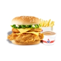 Double Ringer Fillet of Fire Burger Meal